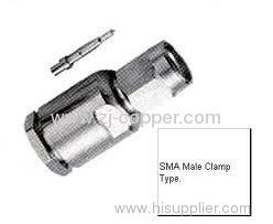 SMA female clamp type connector