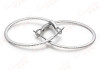 sterling silver diamond hoop fashion earrings,925 silver jewelry,diamond earrings,fine jewelry
