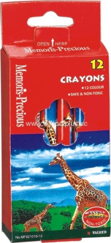 12pcs high quality wax crayon set