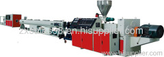 Plastic pipe production line