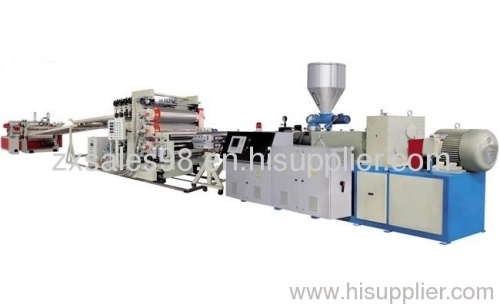 Plastic sheet and plate production line
