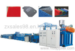 Plastic carpet production line