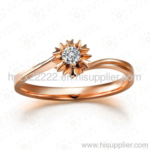 rose gold and diamond ring,18k rose gold jewelry,diamond jewelry