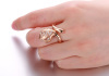 fashion 18k rose gold diamond ring,18k rose gold jewelry,diamond ring,fine jewelry