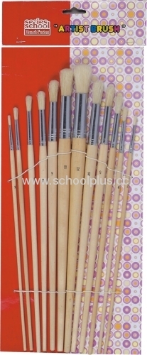 promotional high quality wooden paiting brush set