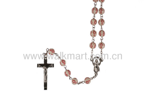 Rose bead rosary
