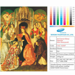 Art Canvas Glossy Polyster (Non-Waterproof)