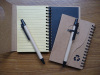 Promotion recycle notebook with ball pen