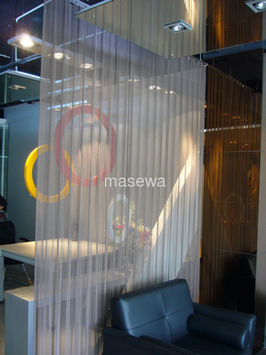 decorative metal mesh as divider