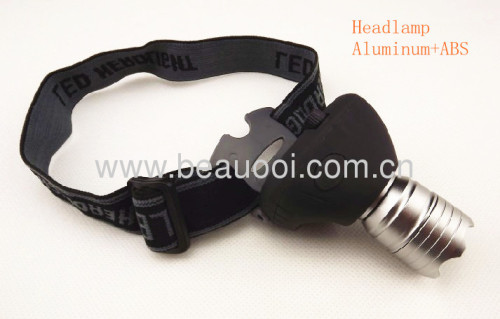 Adjustable head light aluminum CREE 3W LED headlamp