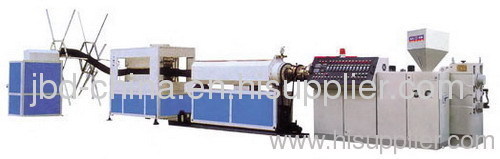 PE carbon spiral reinforcing pipe extrusion machine