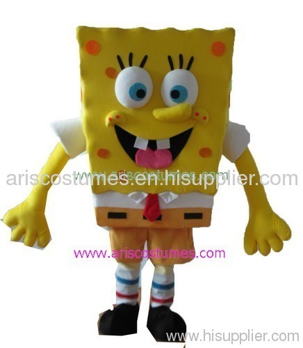 Sponge Bob Costume Cartoon Character Costume