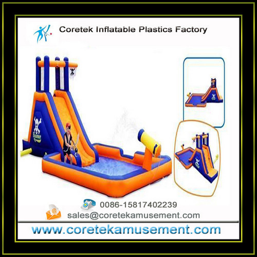 inflatable plastic water slide games