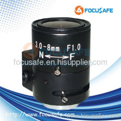 Varifocal Auto Iris 3-8mm Mega Pixel Lens