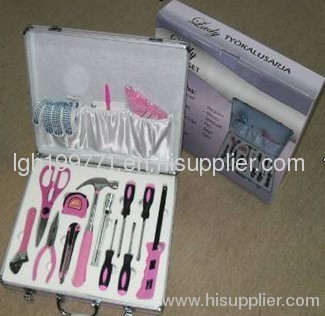 17pcs pink ladies tool set