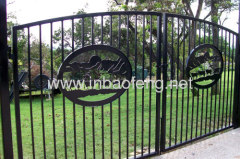 artistic wrought iron gate