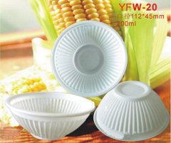 disposable biodegradable cornstarch bowls