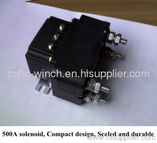 500A solenoid heavy duty compact design winch accessories