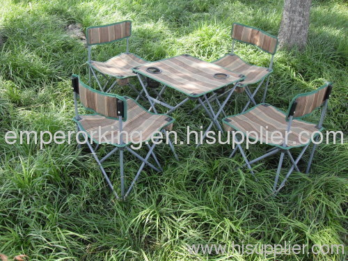 5pcs folding chair and table with imported fabric