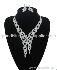 bridal jewelry,necklace set, rhinestone jewelry, bridal accessory