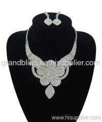 bridal jewelry,bling necklace set