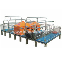 pig double farrowing crates