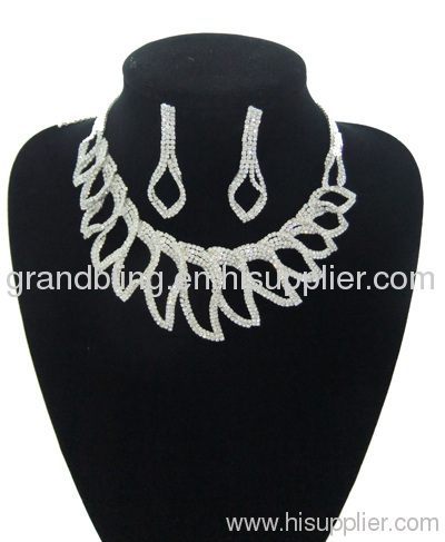 bridal jewelry,bling necklace set