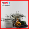 stainless steel 6 pcs cookware set