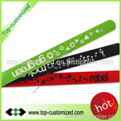Custom wrist slap bands with printed logo