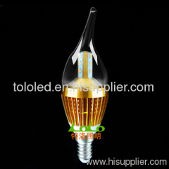 5W COB LED Candle Bulb, 360deg LED Candelabra Lamp