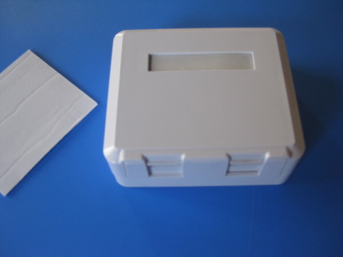 Surface wall-mounted Information box for RJ45 Cat5e Single-port or Double-port