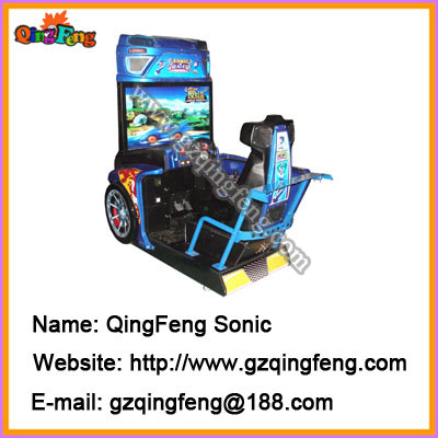 Simulator racing games machine