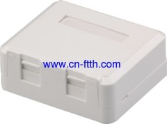 2 Ports RJ45 Surface Mount Box