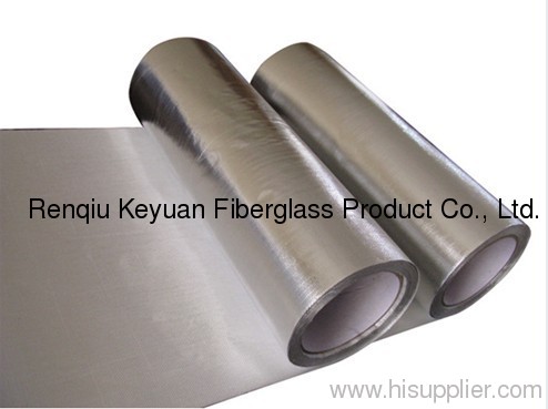 Boating Material China Aluminium foil fiberglass fabrics 185g (ISO9001)