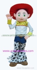 toy story character cowgirl jessie mascot costume cartoon mascots