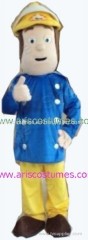 fireman sam mascot costume, cartoon character costumes,cartoon wear