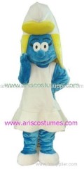 smufette mascot costume, cartoon costumes mascot