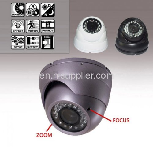 Vandal-proof Dome Camera with Varifocal Lens, 30m IR VSC-303 series