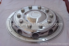 stainless steel wheel cover 22.5 10 lugnut