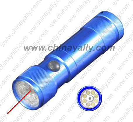 Laser led flashlight