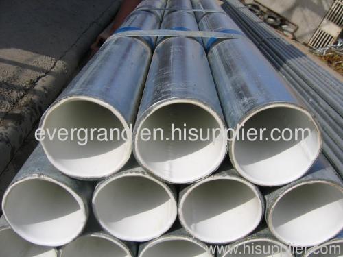 steel pipes of lining plastic