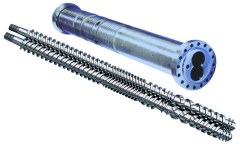 bimetallic twin screw barrel for extruder