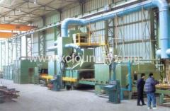 steel profiles shot peening machine