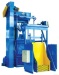 Large-scale trolley types pellet-gushing cleaning room