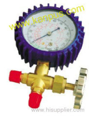 Three-way pressure gauge CT-466GF (refrigerant gauge single gauge HVAC/R parts)