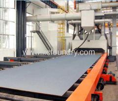 inner and outer walls shot blasting cleaning machine