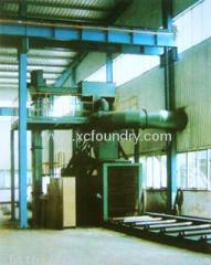 double H-shaped steel of shot blasting machine