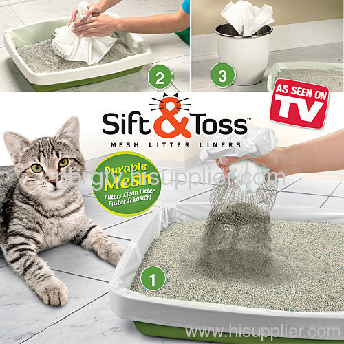 sift&toss litter liner