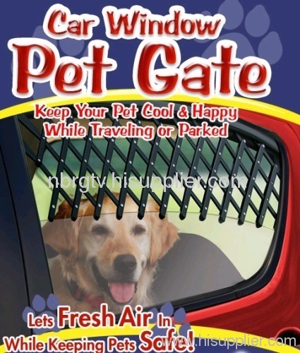 Car window pet gate