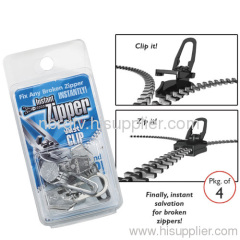 Instant zipper